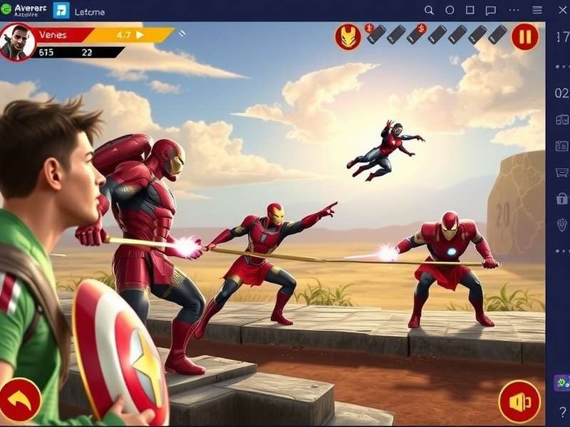 Avengers Assam Revenge character selection screen showing diverse heroes